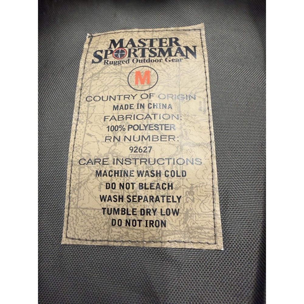 Master Sportsman Fishing Vest Mens Medium with Multiple Pockets - Picture 3 of 4